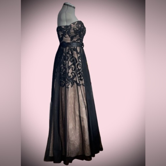 Betsy and Adam tulle maxi dress, fits like sz 8( says size 12) - Picture 2 of 5